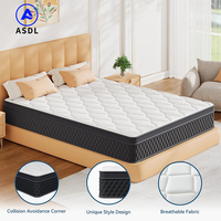 Großhandel Neue Xxxn Matratze Queen King Size Komprimierte Latex-Hybrid-Hotelmatratze mit Taschenfederkern und Memory-Schaum