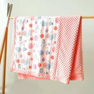 <span class=keywords><strong>Couverture</strong></span> pour bébé pour garçons et filles <span class=keywords><strong>Couverture</strong></span> de réception en peluche douce Minky avec support en pointillés pour nouveau-né <span class=keywords><strong>Couverture</strong></span> de <span class=keywords><strong>lit</strong></span> pour bambins - Product Image 2