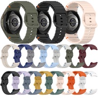 Bracelet de montre en silicone pour Samsung Galaxy Watch 7/6/5/4, bracelet sport pour Galaxy Watch 6 Classic 5 Pro