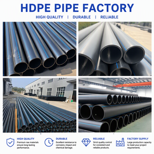 Tubo PE100 HDPE ad Alta Pressione PN8-PN16 SDR17 Nero 110mm per Impianti di Trasporto Acqua e Drenaggio - Product Image 2