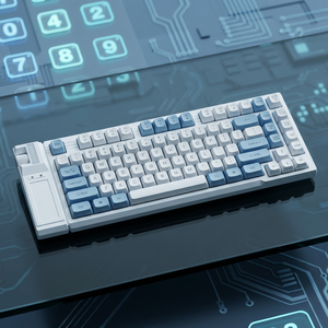 <span class=keywords><strong>Clavier</strong></span> de jeu USB filaire 82 touches LED multicolore, personnalisé, avec connecteur Type-C détachable, <span class=keywords><strong>clavier</strong></span> de jeu 75% filaire USB avec bouton rotatif, fabrication ODM OEM - Product Image 2