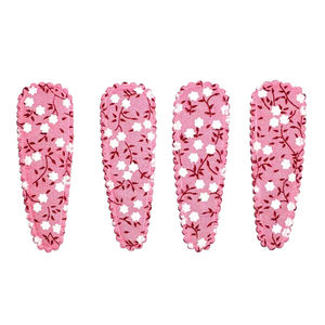 Clip à pression pour fille, clip à pression pour enfant en bas âge, clips à pression pour tissu <span class=keywords><strong>Liberty</strong></span> London, clips à cheveux en tissu <span class=keywords><strong>Liberty</strong></span>, clips antidérapants - Product Image 2