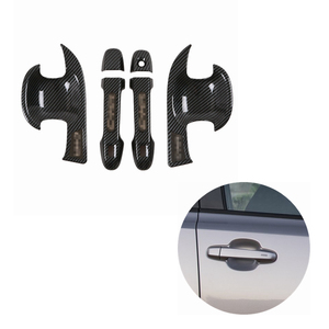 WZXD Carbon Fiber Exterior <b>Doors</b> Bowl Cover <b>Trim</b> Outside Decoration Accessories for C-HR for CHR 2017 2018 - Product Image 1