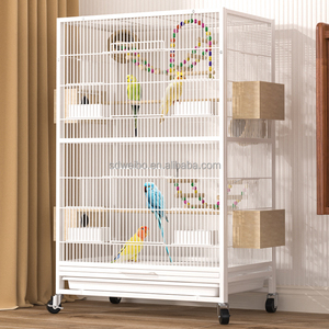Chim giống Tổ fince lồng chim một tầng hai tầng Lồng thú cưng ba tầng lồng chim hộp cho ăn - Product Image 2