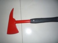 Hache de pompier avec manche en tube d'acier, hachette de pompier, petite hache de pompier, manche en fibre de verre