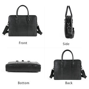 AndoBag Sac à main pour ordinateur portable 15 pouces pour hommes, en cuir de vache véritable, sac messager décontracté tendance, sacs pour hommes d'affaires 1441 - Product Image 4