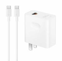 Pengisi Daya Universal 100W USB A/C Port Adaptor SuperCharge Kabel Tipe C Kompatibel Untuk Huawei Pura 70 80 Ultra Mate 70 60 P60