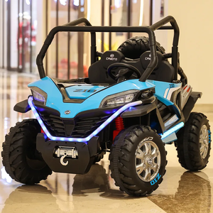 Fábrica 12v7ah Batería Coche Niños Paseo en coche Tamaño grande Cuatro ruedas Coche eléctrico con <span class=keywords><strong>2</strong></span> asientos para niños - Product Image 5