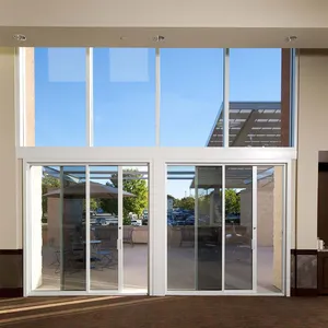 Hihaus-Empileur de poche coulissant en verre d'aluminium extérieur, système de portes de patio, nouveau
