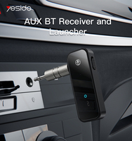 YAU25 Yesido Transmisor y Receptor de Audio Estéreo BT 2 en 1 con Micrófono para TV, Altavoces de Coche y PC