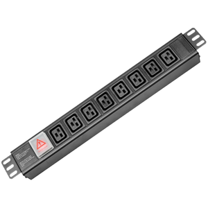 Промышленный блок распределения питания (PDU) IEC <span class=keywords><strong>1U</strong></span> из алюминиевого сплава с сертификатом CE, с кабелем питания 14AWG для сетевого и ИТ-управления - Product Image 1