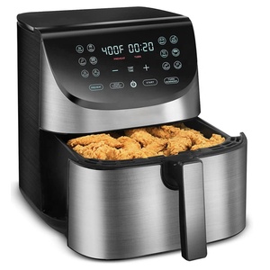 Friteuse à air chaud en acier inoxydable avec écran tactile LED, 12 programmes de cuisson prédéfinis, sans huile - Offre spéciale - Product Image 1