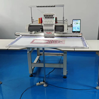 Nouvelle Machine à broder à capuchon plat à 15 aiguilles à tête unique à usage domestique informatisée 1200 tr/min moteur et roulement de haute précision
