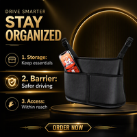 Sac de rangement pour siège de voiture, pliable et lavable, trois grandes poches pour ranger téléphones, sacs, documents, etc. Décoration intérieure.