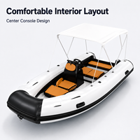 Bateau pneumatique semi-rigide Hypalon PVC 2 à 5 personnes, annexe pour bateau à moteur, yacht, sports nautiques