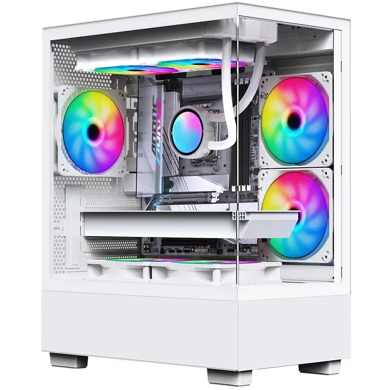 Gaming Pc Case ITX M-ATX Mid Tower Gamer Cabinet Gaming Transparent Computer Case Towers