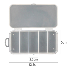 Small Clear Visible Plastic Fishing Tackle Accessory Box Fishing Lure Bait Hooks Storage Box Case Container Jewelry Making (B01)