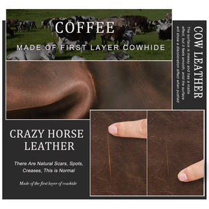 Étui de téléphone minimaliste en cuir <span class=keywords><strong>Crazy</strong></span> Horse, sacoche ceinture pour smartphone de 6,7 pouces, randonnée, cyclisme, équitation, sports de plein air, portefeuille pour téléphone - Product Image 2