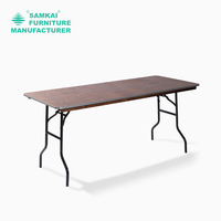 SK-ZDZ-A002 langlebige rechteckige klappbare Bankett Tisch laminiert Top 48x24x30 Zoll für Veranstaltungen