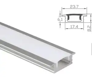 Shengxin gümüş oksidasyon LED alüminyum ekstrüzyon profil alüminyum kanal için led şerit aydınlatma