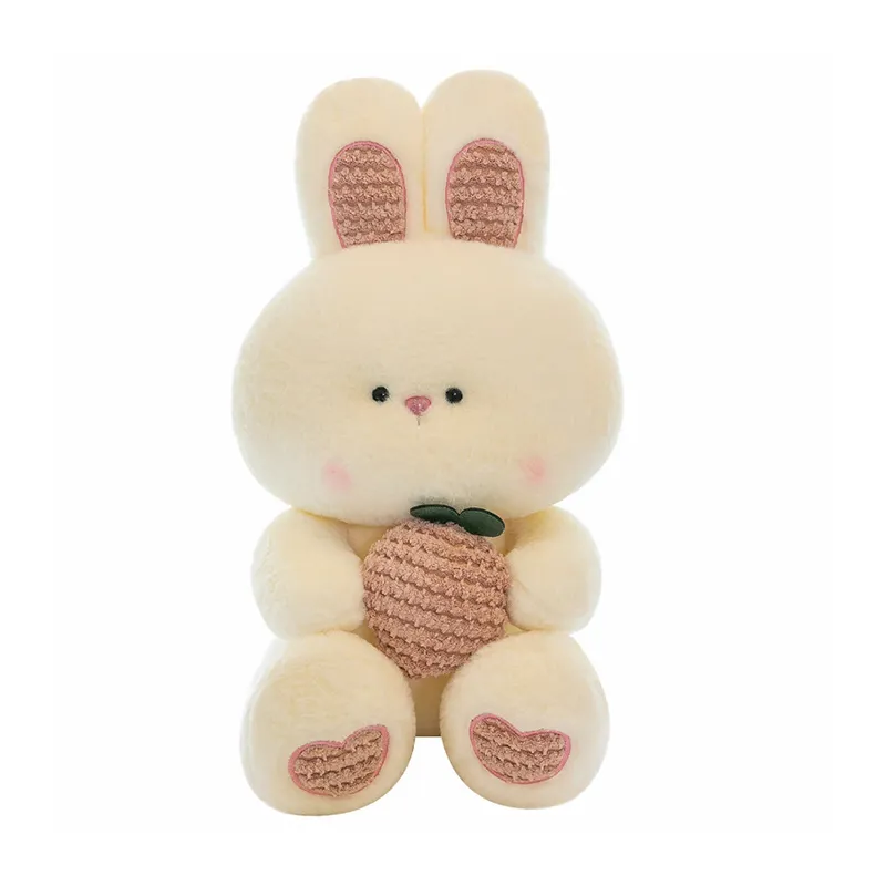 Vente en gros personnalisé Lapin mignon en peluche adorable animal en peluche lapin en peluche lapin en peluche