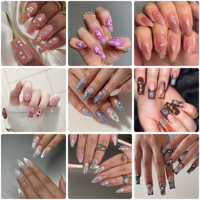 Uñas Postizas Personalizadas con Acabado Mate, Estilo Bailarina, Alta Resistencia, ABS, Venta al Por Mayor