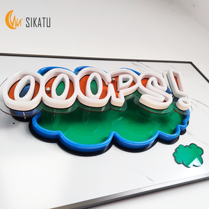 Tùy chỉnh 3D logo Acrylic Neon dấu hiệu <span class=keywords><strong>frontlit</strong></span> chữ cho quảng cáo xây dựng thương hiệu tường nghệ thuật & cửa hàng signage cho các công ty & bệnh viện - Product Image 3