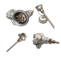 -200~500℃ Waterproof Temperature Transmitter with 4~20mA Output PT100 Thermistor Sensor OEM Customizable
