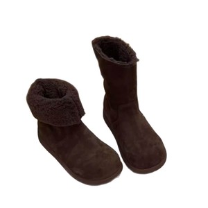 <span class=keywords><strong>Bottes</strong></span> de neige à semelle épaisse pour femmes, nouveau modèle 2026, <span class=keywords><strong>bottes</strong></span> courtes d'hiver doublées de fourrure, portables de deux façons, en cuir intégré - Product Image 5