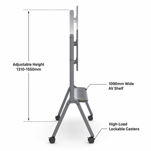 Soporte <span class=keywords><strong>de</strong></span> <span class=keywords><strong>TV</strong></span> Plateado, Independiente, Flotante, <span class=keywords><strong>para</strong></span> Montar en la Pared, <span class=keywords><strong>de</strong></span> 75 a 85 <span class=keywords><strong>Pulgadas</strong></span>, Negro y Dorado, con Chimenea, Luces LED, Mesas Laterales Marrones - Product Image 4