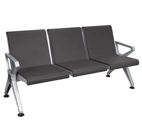 Panca attesa cliente PU alluminio posti a sedere in aeroporto clinica ospedaliera sedia sala d'attesa