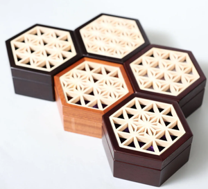 Technique de travail du bois Kumiko consistant <span class=keywords><strong>à</strong></span> assembler des pièces de bois minces <span class=keywords><strong>à</strong></span> l'aide de joints <span class=keywords><strong>à</strong></span> mortaise et <span class=keywords><strong>à</strong></span> tenon pour porte ou fenêtre - Product Image 1