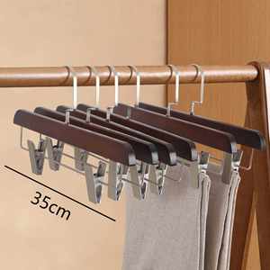 Customized Logo Hotel Luxury Wood Coat Clothes <b>Hanger</b> Wholesale Jacket Outerwear Shirt <b>Hangers</b> Wooden <b>Suit</b> <b>Hanger</b> for Clothing - Product Image 6