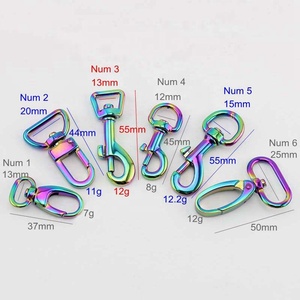 Nolvo World – Clips pivotants <span class=keywords><strong>à</strong></span> gâchette, 9 Styles, crochets arc-en-ciel irisés, fermoirs <span class=keywords><strong>pour</strong></span> <span class=keywords><strong>sac</strong></span>, fabrication de <span class=keywords><strong>sac</strong></span> <span class=keywords><strong>à</strong></span> <span class=keywords><strong>main</strong></span> - Product Image 2
