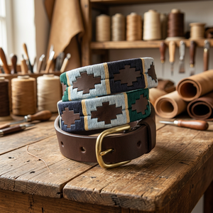 Ceinture pour homme en cuir de vachette de style européen avec boucle en acier, design 3D, écologique, haute résistance, respirante, motif uni, durable - Product Image 1