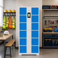 Gabinete de Almacenamiento Inteligente de Acero Personalizado OEM ODM para Proyectos de Fábrica, Gimnasio, Oficina y Escuela con Control de Acceso Digital y Casillero RFID
