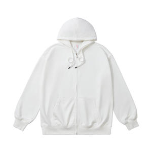 <b>Mens</b> <b>Hoodies</b> Sweatshirts Custom Logo Full Zip-Up High Quality French Terry 3D Puff Print Oversized Unisex <b>Hoodies</b> Wholesale - Product Image 1