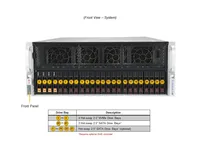 Serveurs Supermicro GPU A + 4U AS-4125GS-TNRT calcul haute performance AMD9005 CPU 8 cartes serveur de support flexible