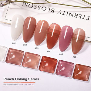 AILANUO, recién llegado, 6 colores, 15ml, Gel UV inodoro para todas las estaciones, etiqueta privada/Logotipo, UV LED, capa superior y Base, esmalte de Gel de uñas de resina - Product Image 1