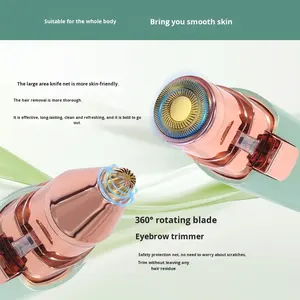 Tondeuse à cheveux portable <span class=keywords><strong>pour</strong></span> femmes, deux en un, multifonctionnelle, tondeuse à sourcils et <span class=keywords><strong>appareil</strong></span> d'épilation - Product Image 2