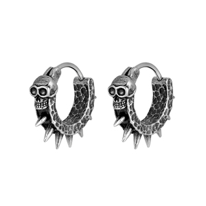 Guangzhou moda moda <span class=keywords><strong>orecchini</strong></span> in acciaio inox <span class=keywords><strong>orecchini</strong></span> <span class=keywords><strong>teschio</strong></span> per uomo donna - Product Image 6