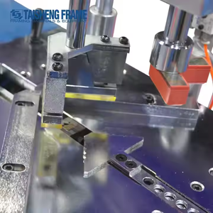 TS-J17 Không Khí Hoạt Động Khung Hình Underpinner Thiết Kế Mới Khung Joiner Máy Với Kẹp Doanh Ảnh PS/Gỗ Khung Máy - Product Image 3