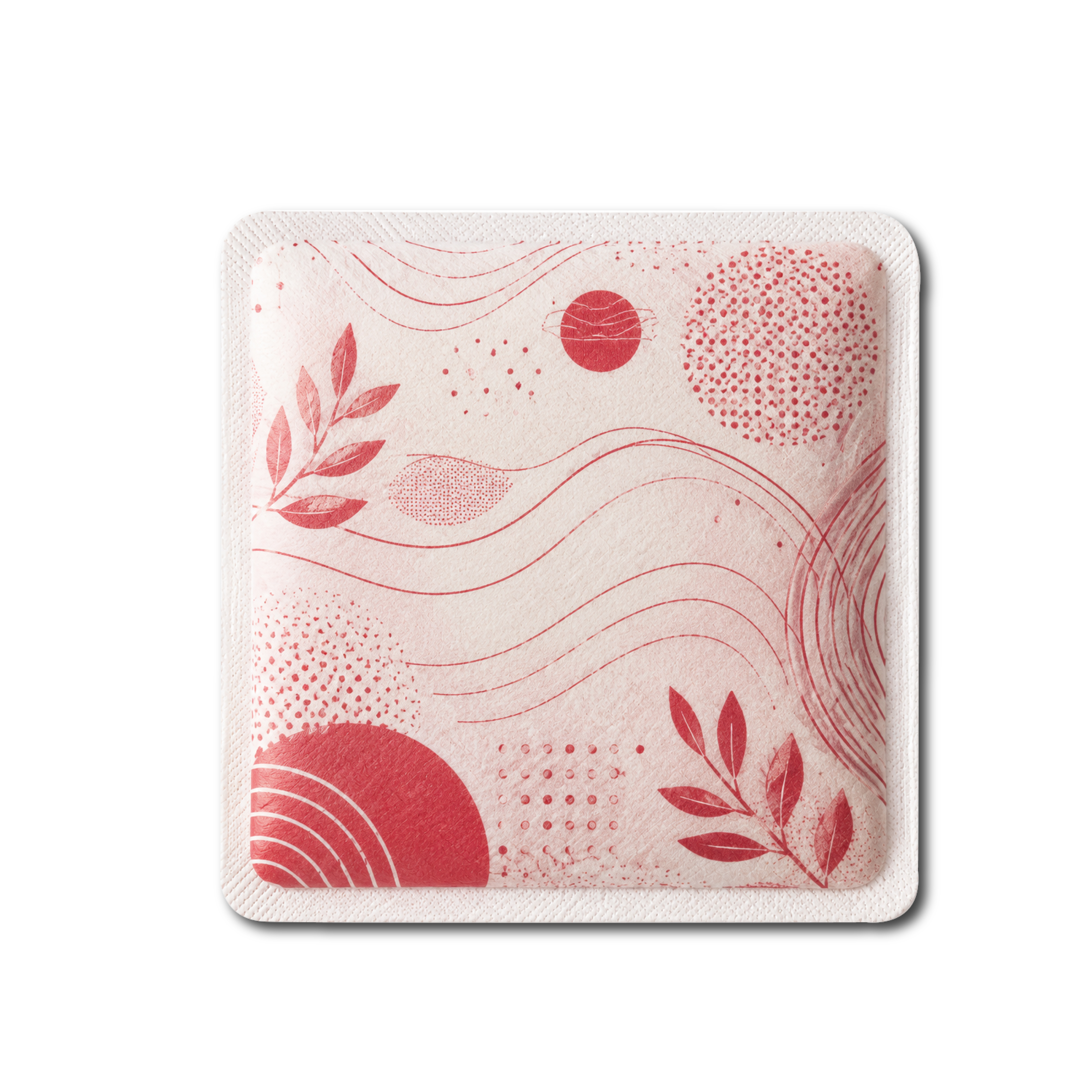Forme carrée rouge