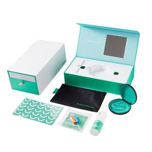 Scatola regalo magnetica riciclata per imballaggio in carta ortodontica trasparente bretelle dentali imballaggio per piccole imprese con stampa Logo aziendale - Product Image 5