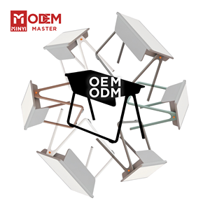 โต๊ะเรียนแบบคู่ MINYI EASEL รุ่นปรับแต่งได้ ทันสมัย สำหรับห้องเรียนในโรงเรียน ทำจากพลาสติกและไม้ เหมาะสำหรับห้องเรียนระดับวิทยาลัย - Product Image 2