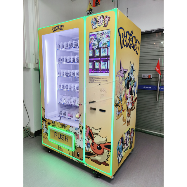 Europe 24 7 Smart Trading Card Vending Machine with Advanced QR Code Payment Systems for Anime and TCG Enthusiasts
