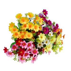 Bouquet de camomille artificielle en soie, faible entretien, pour mariage, décoration intérieure et fêtes - Product Image 5