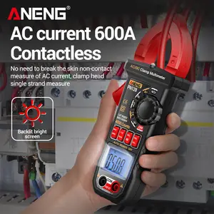 ANENG PN128 Klemm messer 600A Hochpräzise AC/DC-Stroms pannung NCV Count True RMS Digital Multimeter Test Messwerk zeuge