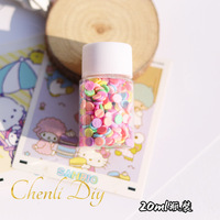 Gemengde fruitdieren cartoon bloemenplakjes polymeerklei sprinkles DIY kerstversiering slijm toebehoren vulling