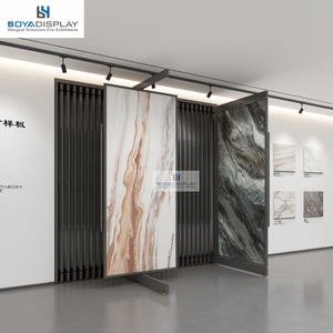 Tùy chỉnh tầng thường vụ kéo ra đá cẩm thạch xoay kim loại trượt gạch ceramic di động thạch anh PVC đá cẩm thạch đá kệ trưng bày - Product Image 4